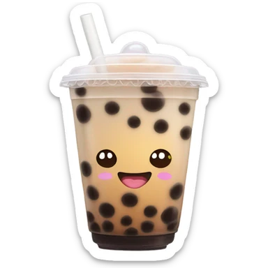 Bubble tea sticker