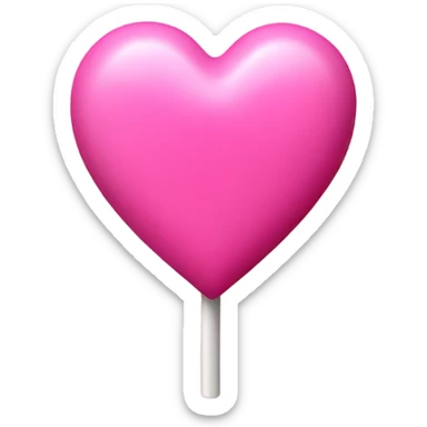 Pink Heart candy sticker
