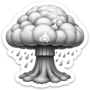 Can we make a nuclair bomb musroom cloud emoji sticker