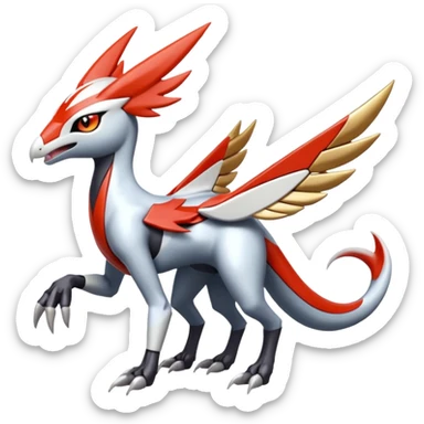 Meloetta-Latias-Wargreymon-Protogen-Pokémon-Digimon-Fakémon-fusion-hybrid-creature sticker