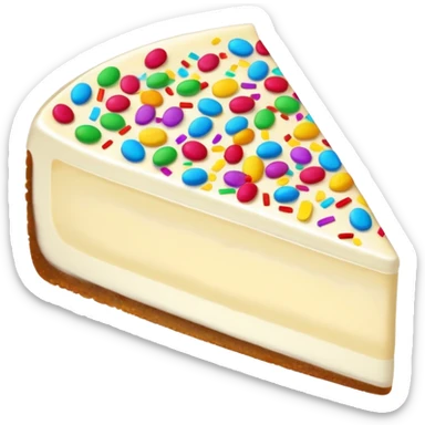 Confetti cheesecake slice  sticker