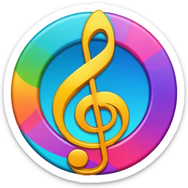 Music emoji sticker