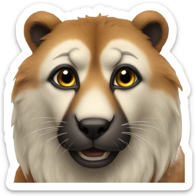 realistic animal close up sticker