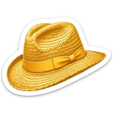 Straw hat from One Piece anime sticker