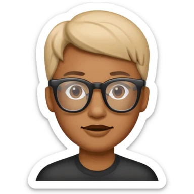 Caca avec lunettes de soleil sticker