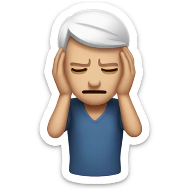 headache man sticker