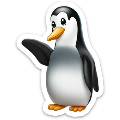 Un pingüino en mi ascensor sticker