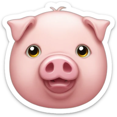 old-stuffed-animal-pig sticker