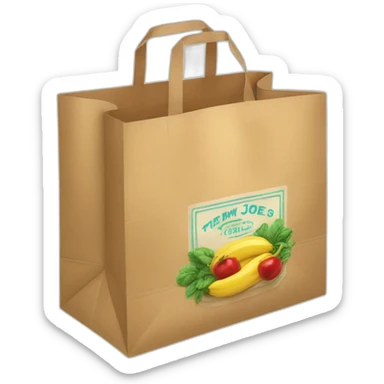 Trader Joes bag sticker