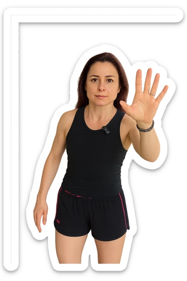 Donna senza cellulite grazie alla sua infiammazione sistemica bassa sticker