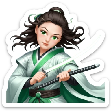Moonlit Samurai sticker