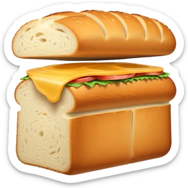 sliced sandwich bread loaf sticker