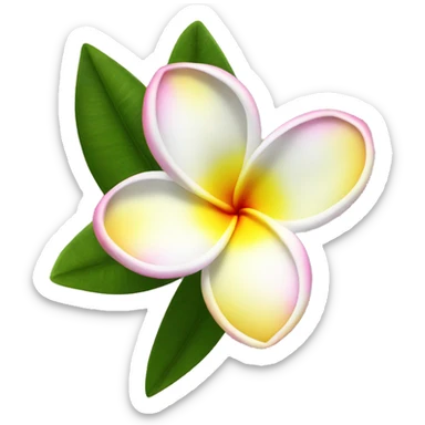 Plumeria sticker