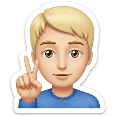 one eye click and the good/yes finger sticker