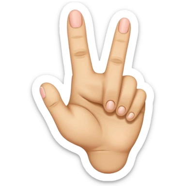 Emoji doigts d’honneur à la place de la main un pied  sticker