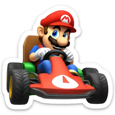 Mario kart sticker