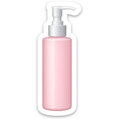 Light pink lotion bottle sticker