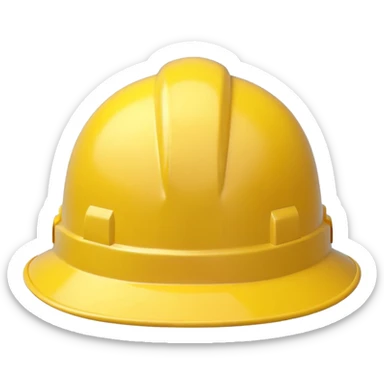 a hardhat with a lemon on the hard hat sticker