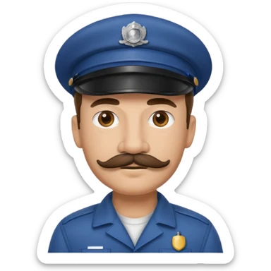 train driver sticker