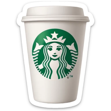 Starbucks coffee cup sticker