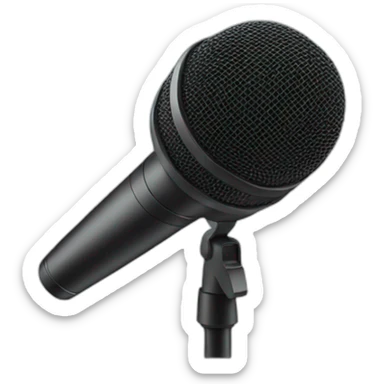 reporter microphone sticker