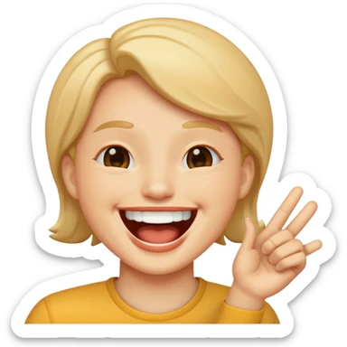 Deading laughing sticker