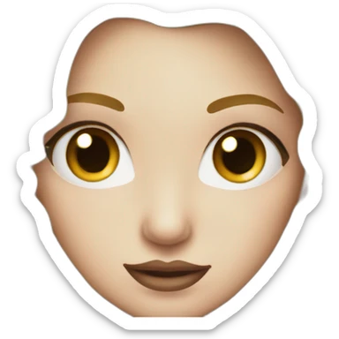 female with blonde bun, blue eyes and a Siilo logo tattooed on forehead sticker