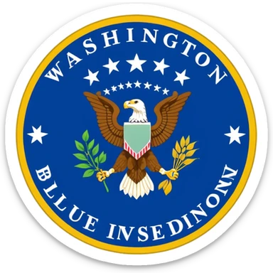 Washington flag sticker