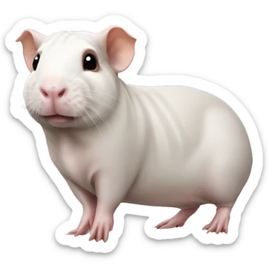 Hairless guinea pig  sticker