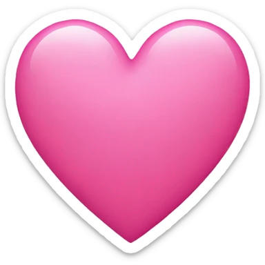 Pink heart sticker