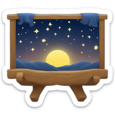 la nuit etoilé sticker