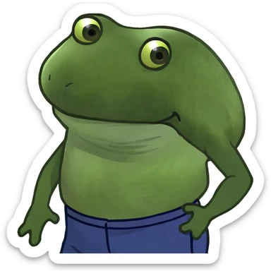 Farting in pants sticker