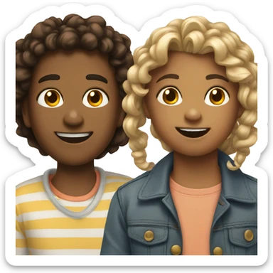 3 best friends  sticker