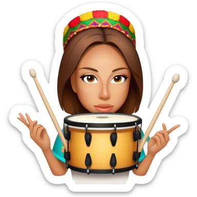 Festive Drummer sticker