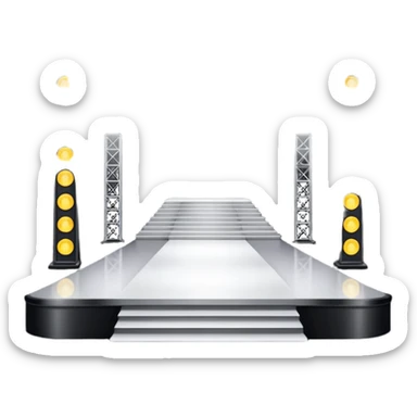  fashion show stage sticker
