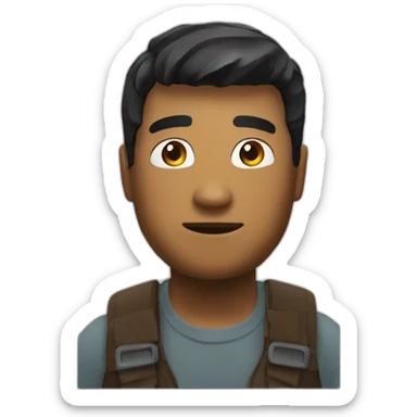 man face from roblox sticker