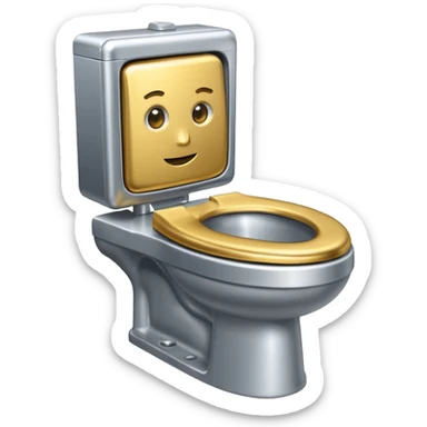 Large tv man skibidi Toilet  sticker