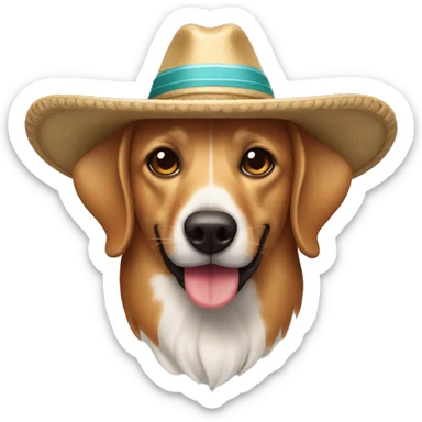 Perro salchicha con sombrero de marinero sticker