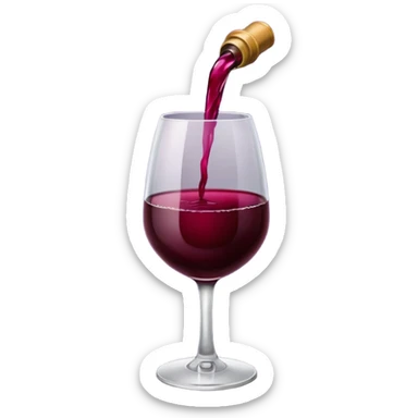 Emojis de vinho vermelho sticker