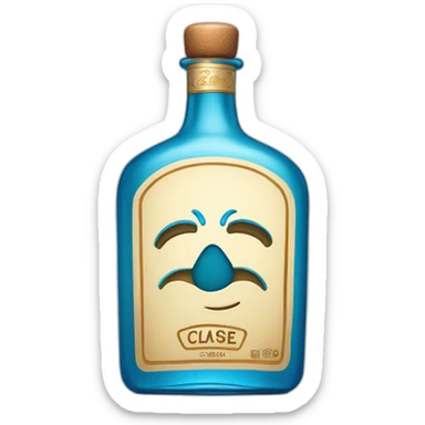 Bottle of clase azul tequila sticker