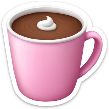 Pink hot cocoa ￼ sticker