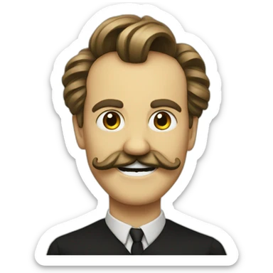 Nietzsche smile sticker