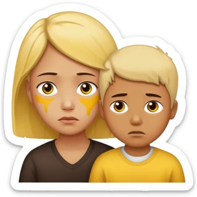 a child’s sentimental return from his white father back to his yellow mother sticker