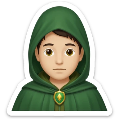 green Cloaked night guard sticker