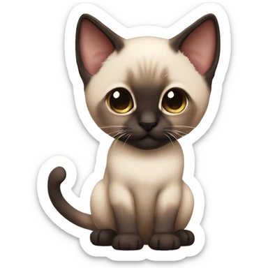 Siamese kitten sticker