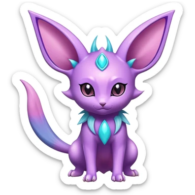 Shiny Exotic Espeon-Delcatty-Nidorino-Hybrid-Creature sticker