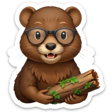 spectacled beaver sticker
