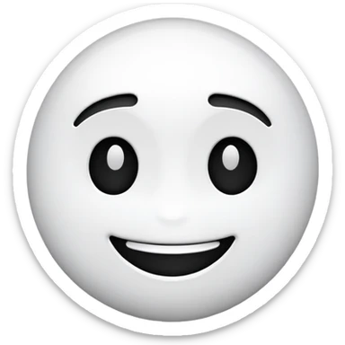 Make me a black and white inspired emoji  sticker