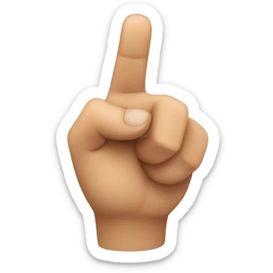 finger pointing pov sticker