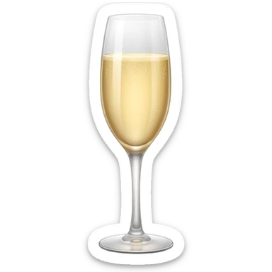 cute champage glass sticker